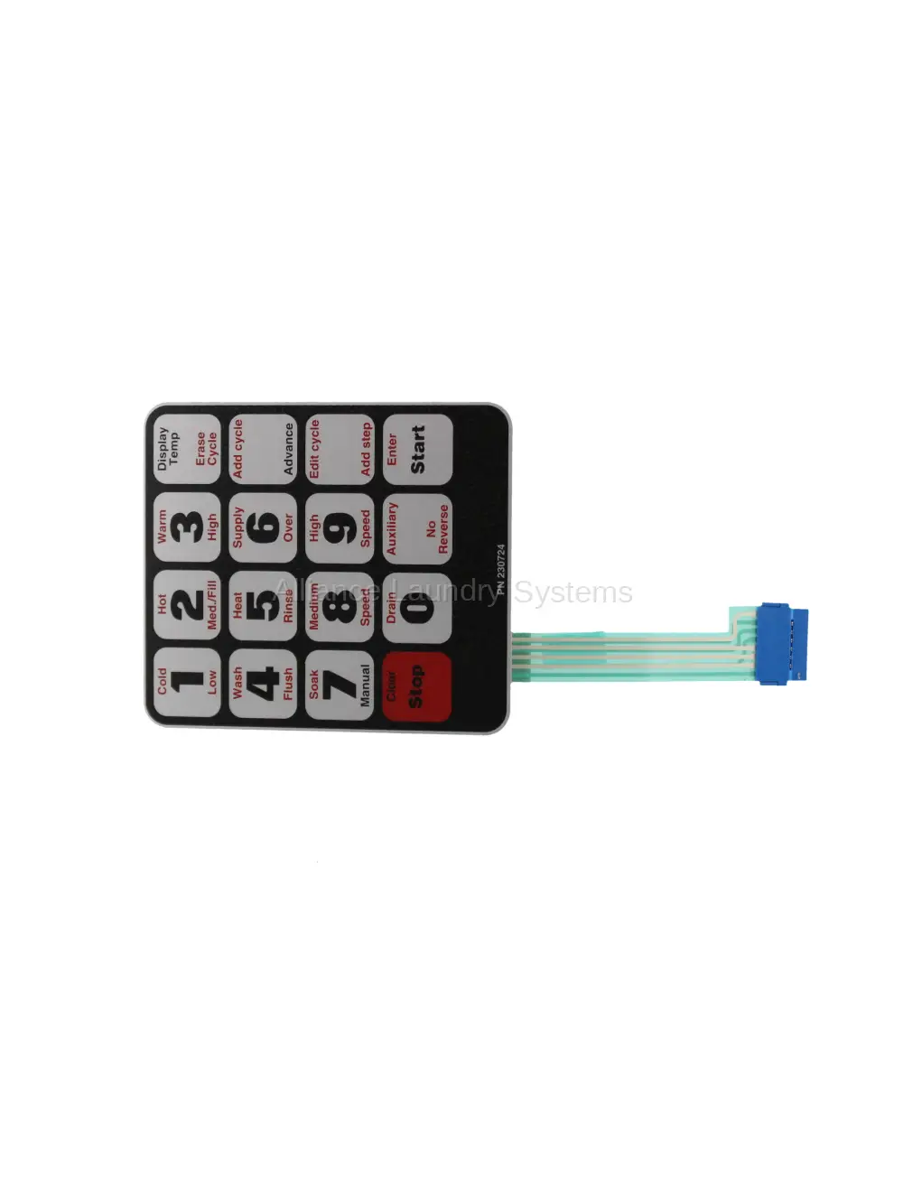 DECAL KEYPAD WE6 UW/UF PKG